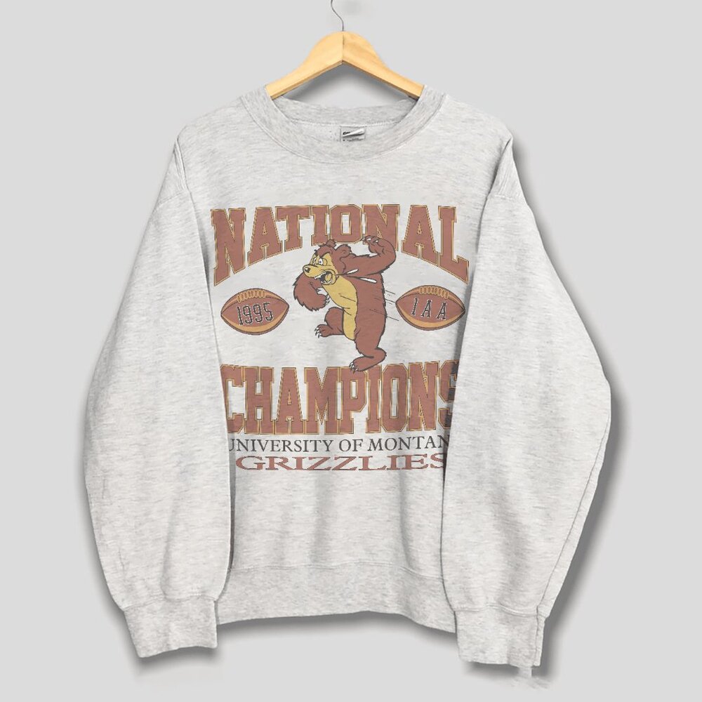 90s Vintage The University Of Montana Grizzlies Football Sweatshirt, NCAA Shirt